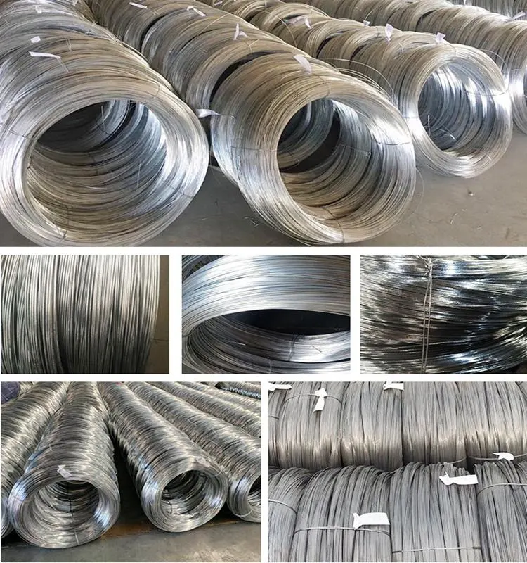 Zinc Wire Galvanized Steel Wire 16# 18# 20# Galvanized Steel Wire for Buidling